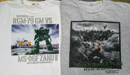 ユニクロのガンダムTシャツ