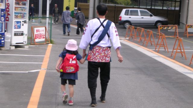 散歩中